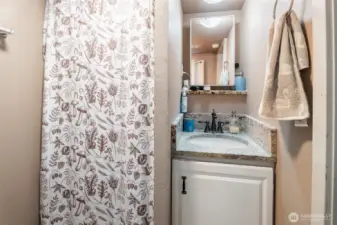 Garage apartment bathroom