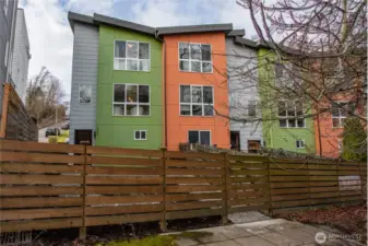 Fenced with some land on the Front Side of the property.