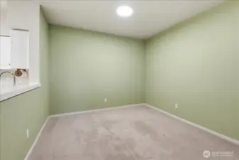 This is the dining room not staged.