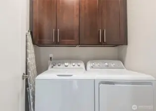 Second floor laundry & additional laundry hook up in spacious primary closet.