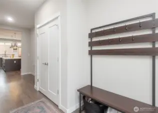 Welcome home. Front entry way greets you into the contemporary home,