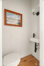 Powder room off of living area