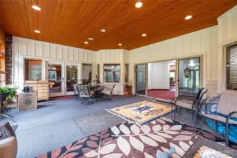 Enclosed back room