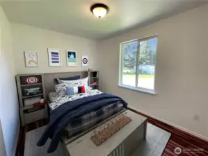 Bedroom 2 on main floor - Virtually Staged