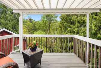 Take a breath of fresh air or offer guests their own private escape.