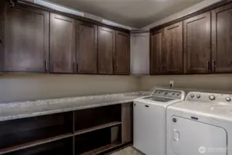 spacious laundry room on main floor.