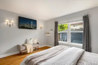 Primary bedroom large enough for relaxation and comfort.