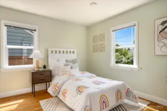Third bedroom with lots of natural light streaming in!