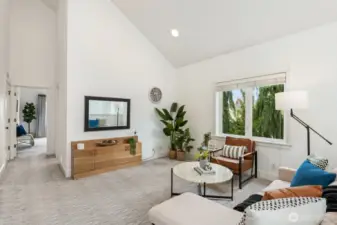 Bonus room is great for media or play.