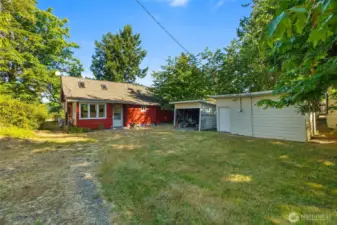 storage area or carport