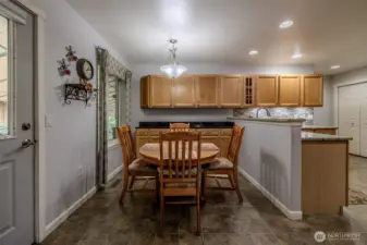 Dining area in kitchen