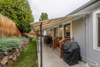 Covered patio for BBQing