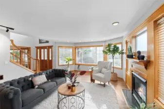 Formal living room upon entry that's filled with natural light!