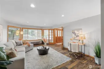 Stunning family room on the main floor! Enjoy movie nights or simply spend time with loved ones!