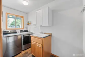 Downstairs laundry room!
