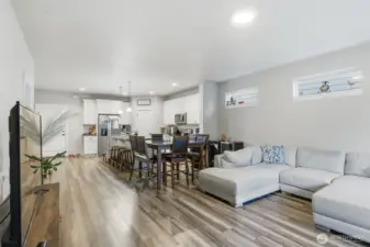 Love the light in this space, perfect for entertaining.