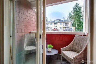 Covered patio space can be enjoyed year-round.