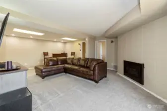 Lower Level Family Room. Open Doors pictured lead to 2 nice size bedrooms.