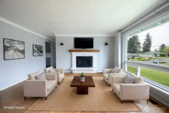 Gas Fireplace in living room