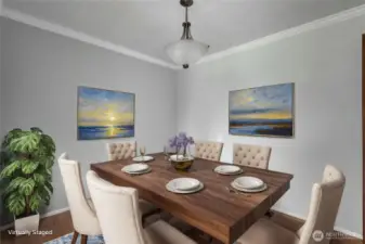 Dining room off kitchen