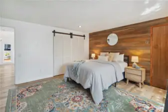Main Floor Primary Suite w/ ADA Bathroom + Sauna