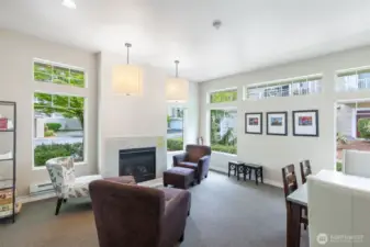 Lounge area inside the clubhouse