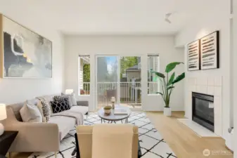Warm & bright living room