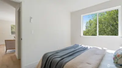 Photos for reference only. Same floor plan similar features. Bedroom is bright and spacious.