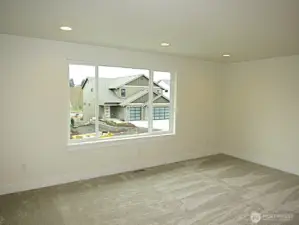Large bonus room faces west.