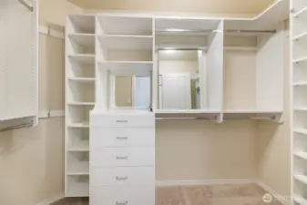 Primary closet.