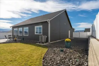 Spacious backyard with extra side parking for all your toys!