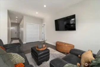 Extra storage closet in living area.