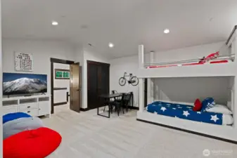 Upper level bunk room