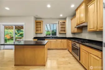 Plenty of cupboard and counter space.