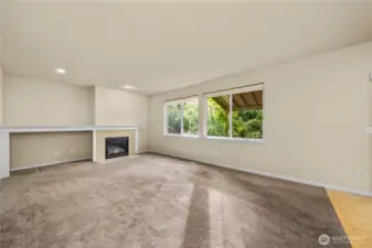Large fireside family room.