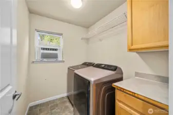 Convenient 2nd story laundry room.