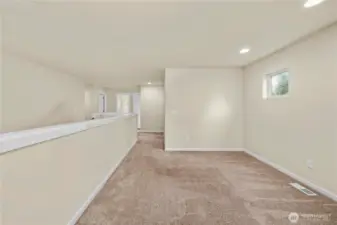 Gather in the upper level loft.