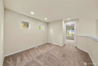 Gather in the upper level loft.