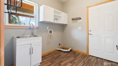 Laundry/foyer on main level
