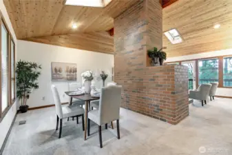 Private Dining area off Living Room & Kitchen