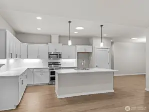 The range and dishwasher were upgraded shortly after the home was built.