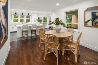 Dining room to kitchen.