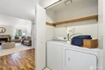 In unit washer and dryer