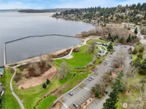 Juanita Beach Boardwalk, just minutes away