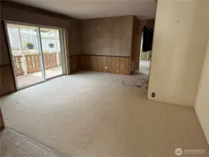 Family room off kitchen