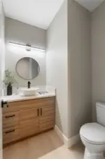 Powder room on the main floor