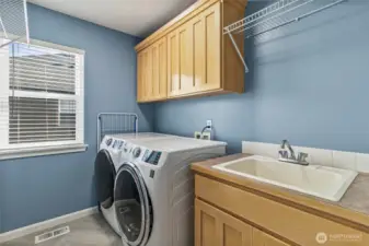 upstairs utility room