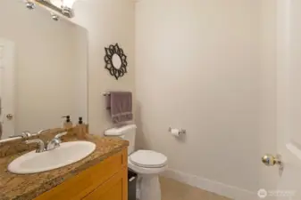powder room on first floor