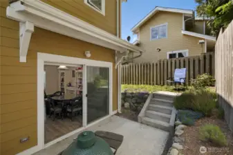 Back patio and deck