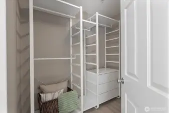 Large Walk-In Closet! This is only half of the space.